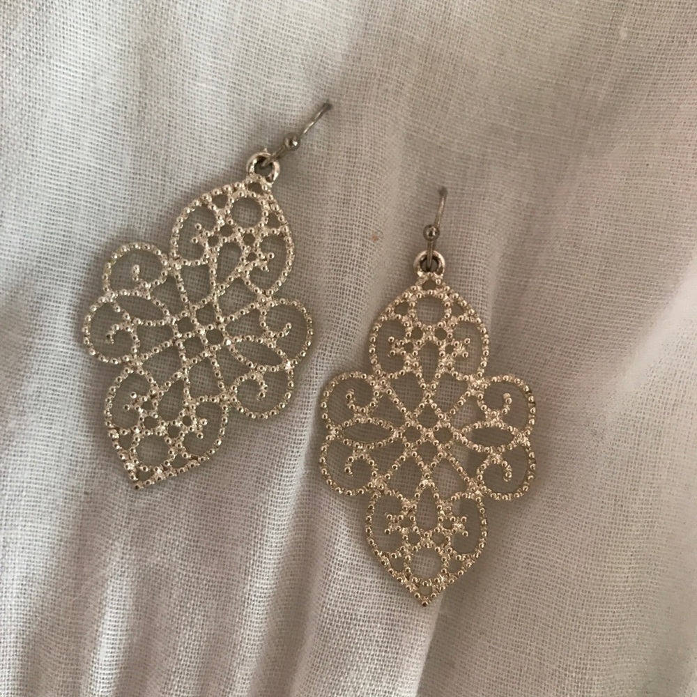 silver earrings from francescas